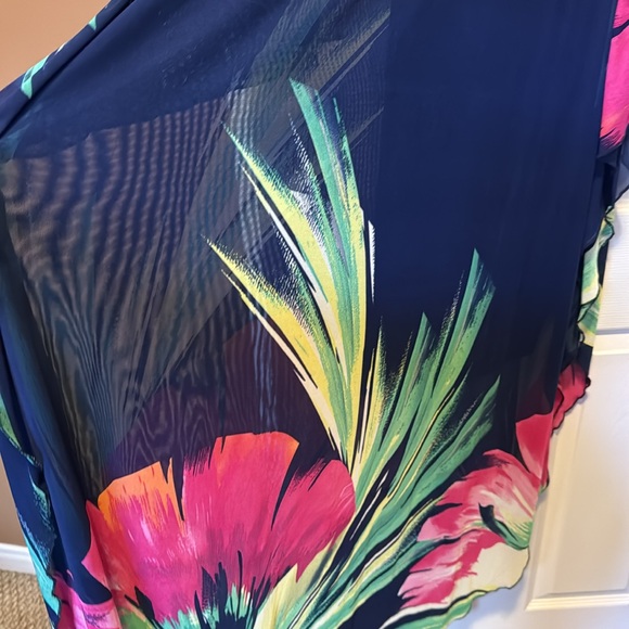 Multi Coloured Chiffon Maxi Dress NWT - Picture 4 of 7